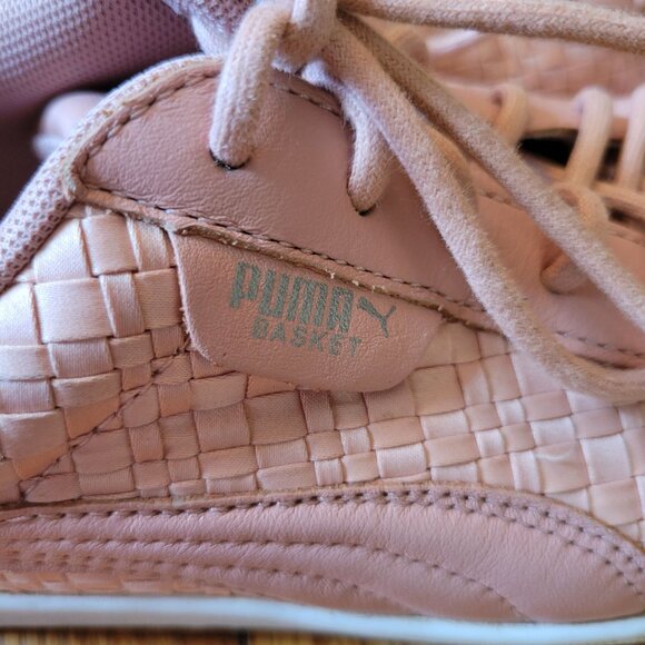 Puma Basket Satin EP Woven‎ Pink Sneakers 10Tennis Shoes Low Top SPEEDCAT - Picture 8 of 8